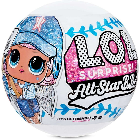 LOL Surprise All Stars BBs Lucky Stars Mystery Pack (BLUE Baseball, 1 RANDOM Figure!)