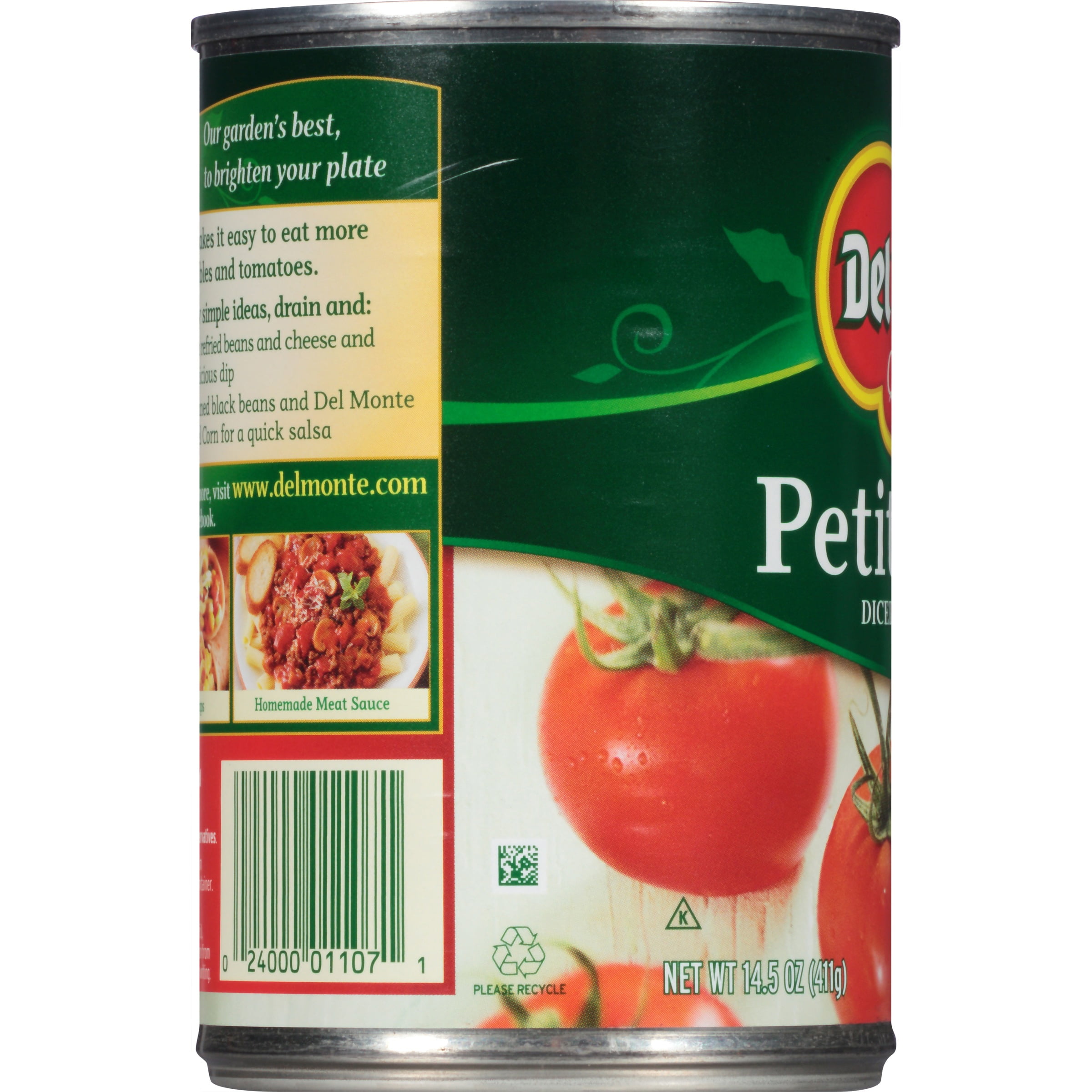 Del Monte Diced Tomatoes Garlic Onion, Oz Can