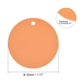 thumbnail image 2 of Uxcell 1.17 inch Round Plastic Tags Tear Proof Waterproof Price Tags with Tie 25 Pcs Orange, 2 of 5
