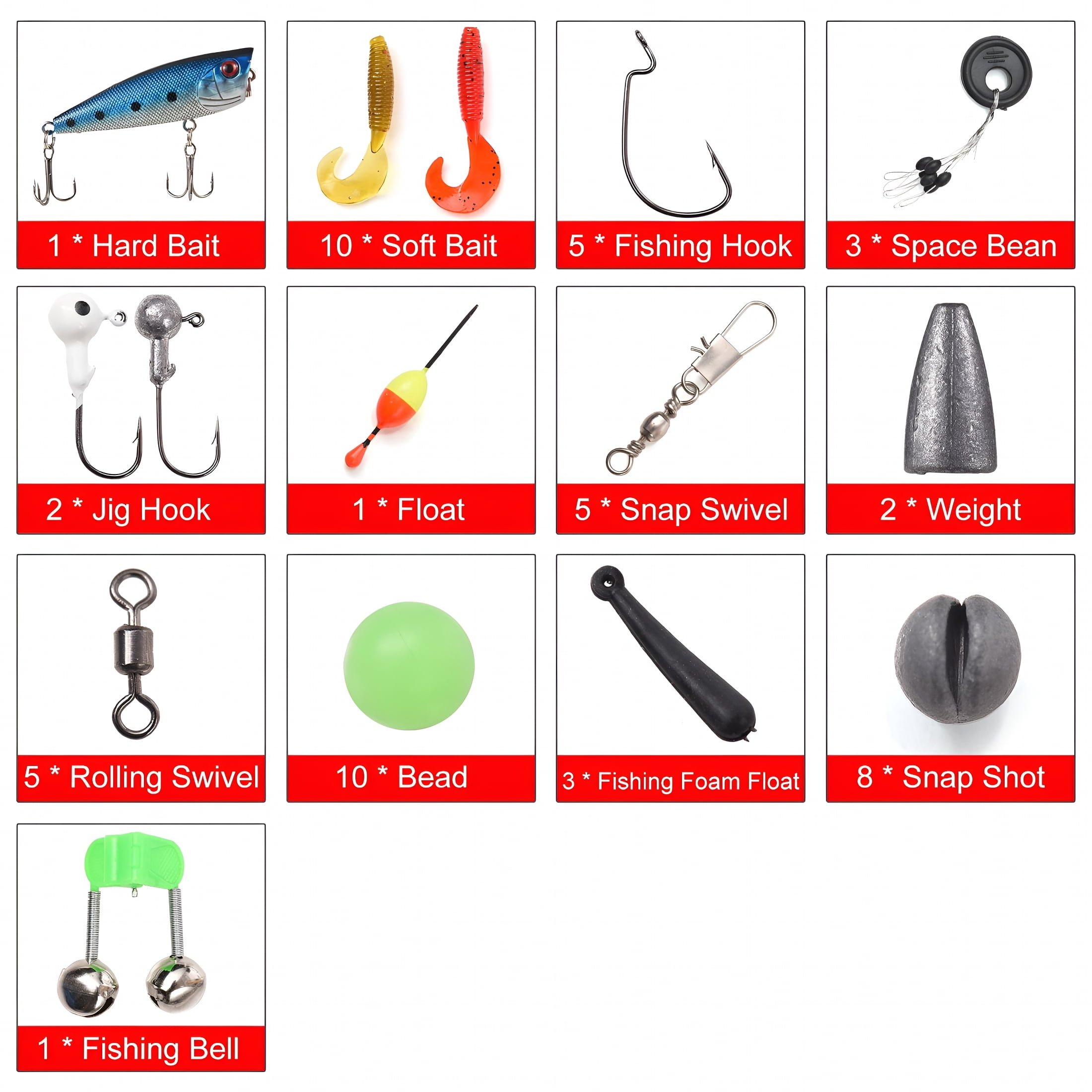 BESTSKY Kids Fishing Rod and Reel Combo Full Kit, Telescopic Casting Rod Pole with Spincast Reel and Hooks - Suitable for Both Boys and Girls