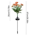 thumbnail image 3 of Solar Outdoor Lights Solar Lotus Flower Ground Stake Decorative Garden Lamp Home Decor Collection, 3 of 6
