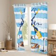 thumbnail image 6 of jejeloiu Lake Theme Curtains Pack of 2 (42x84 Each),Blue Lighthouse Paddle Curtains Blackout,Cute Cartoon Watercolor Bedroom Curtains For Children,Lightweight Room Decor, 6 of 6