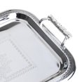 thumbnail image 2 of TINYSOME Nordic Stainless Steel Serving Tray with Handles Coffee Bar Food Holder Plate, 2 of 9