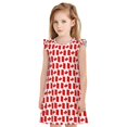 thumbnail image 1 of Vsdgher Canada pour Filles Chemises de Nuit Manches Courtes à Volants Robe de Nuit Pyjama pour Fête Pyjama-TTG, 1 of 6