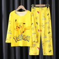 thumbnail image 1 of Conjuntos de pijamas Kawaii Sanrios Kuromi Cinnamoroll Pochacco para niños, pijamas de seda de leche, ropa de dormir de Anime para niños, ropa de casa para niños, otoño, 1 of 4