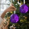 thumbnail image 2 of Outdoor Christmas Decorations Christmas Tree Ornaments Colorful Shiny Plastic Gemstone Pendants Christmas and Valentine's Day Decorations Holiday Products Gifts Christmas Tree Decorations, 2 of 6