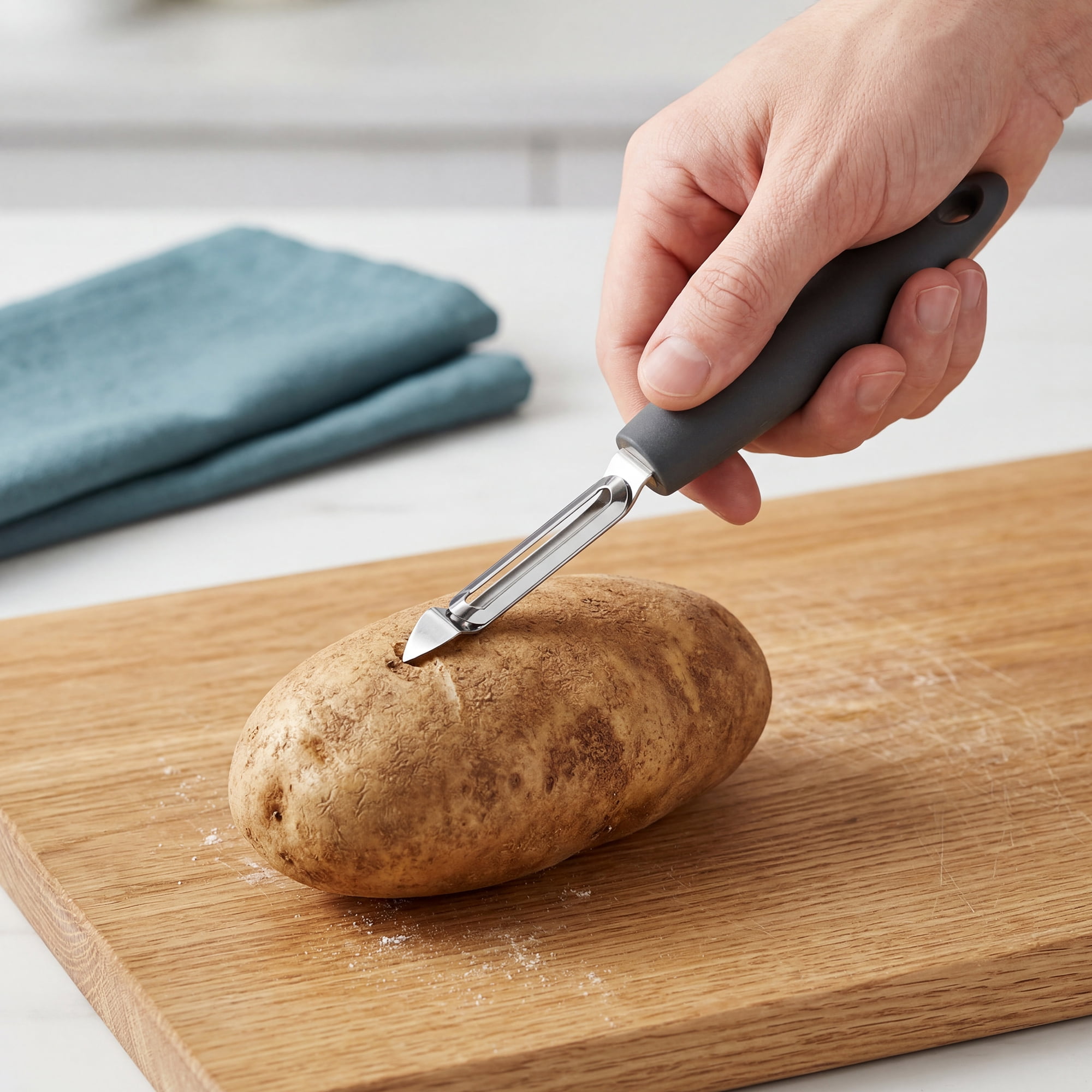 Unique Bargains Stainless Steel Vegetable Classic Y Frame Potato Peeler 7.9" x 0.7"