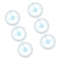 thumbnail image 1 of HIAKDOFT 6Pcs Sky Blue Plastic Circle Ruler with 360 Degree Rotating Protractor for Precise Angle Measurement, 1 of 7