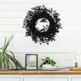 thumbnail image 6 of 11.8 Inch Realistic Fall Wreaths for Front Door Outside Autumn Wreath Outdoor Indoors Fall Decorations for Home Thanksgiving Halloween Holiday Decorations for Wall Porch Door(Black), 6 of 6