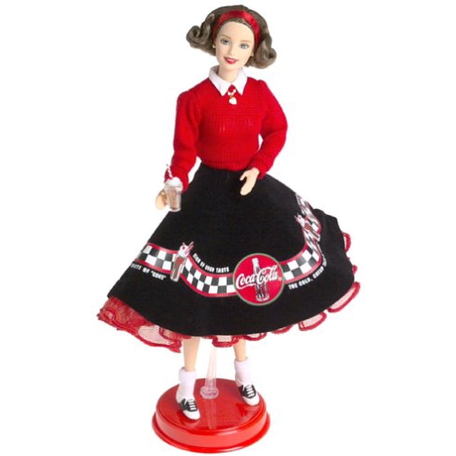 Muñeca Barbie Coca-Cola de edición limitada con atuendo y accesorios