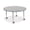 Driftwood/Coastal Blue, variant on Jonti-Craft Berries® Round Activity Table - 48" Diameter, A-height - Driftwood Gray/Gray/Gray