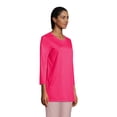 thumbnail image 3 of Lands' End Women's Petite 3/4 Sleeve Supima Cotton Crewneck Tunic, 3 of 3