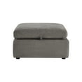 thumbnail image 5 of CHITA ottoman with storage for Living Room, Fabric Foot Rest Stool Seat, Fossil Gray, 5 of 9