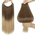 thumbnail image 4 of Sego New Invisible Secret Wire in Real Hair Extensions One Piece Curly Wavy Straight Thick Hair Extension Synthetic Hairpieces for Women, 4 of 8