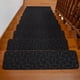 thumbnail image 4 of Alfombras antideslizantes para escalones de color negro, alfombras para escaleras con adhesivo autoadhesivo para interior y exterior con diseño anti-deslizante en relieve, 4 of 6