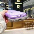 thumbnail image 4 of Phone Case for iPhone 12 6.1 inches, Soft Transparent TPU Wavy Edges Precise Camera Protection Shockproof Phone Covers for Women Men Boy Girls(White), 4 of 11