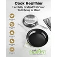thumbnail image 4 of Gotham Steel PRO 10 Inch Ceramic Non Stick Frying Pans, Hard Anodized Frying Pans Nonstick Skillet, Ultra Lightweight Skillet, Stay Cool Handles, Induction Oven and Dishwasher Safe, Non Toxic, 4 of 7