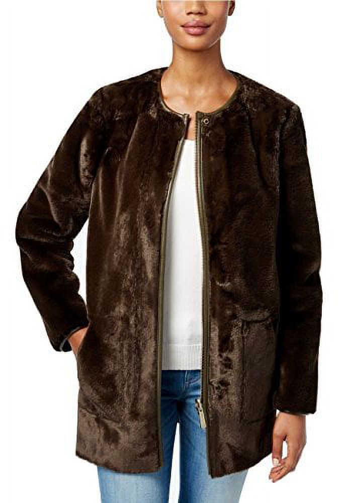 Michael Michael Kors Reversible Faux-Fur Walker Coat - image 4 of 5