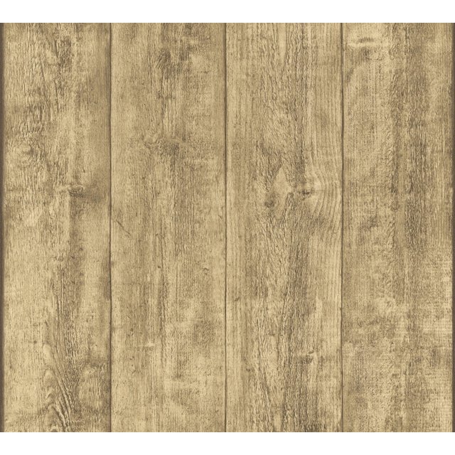 Best OF Wood'n Stone - Rouleau de Papier Peint Brun Clair en Pierre de Bois Moderne