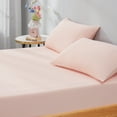 thumbnail image 3 of I -FAMILY Cooling Fitted Sheet with 2 Pillowcases(King),Pink, 3 of 6