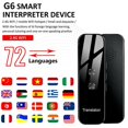 thumbnail image 3 of G6 Translator Multi Languages Voice Translator Wifi Learning Travelling Smart 72 Multi Language, 3 of 5
