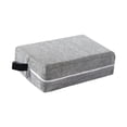 thumbnail image 3 of 2x Block Cloth Cover Meditación Estiramiento Sentadillas Antideslizante Brick Cover Gris, 3 of 8