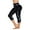 Bla-Whi, variant on Women's Print High Waist Swim Capris Pant Color Contrast Legging Stretch Surfing Pants