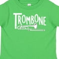 thumbnail image 4 of Inktastic Trombone  Rough  White Text Boys or Girls Toddler T-Shirt, 4 of 5