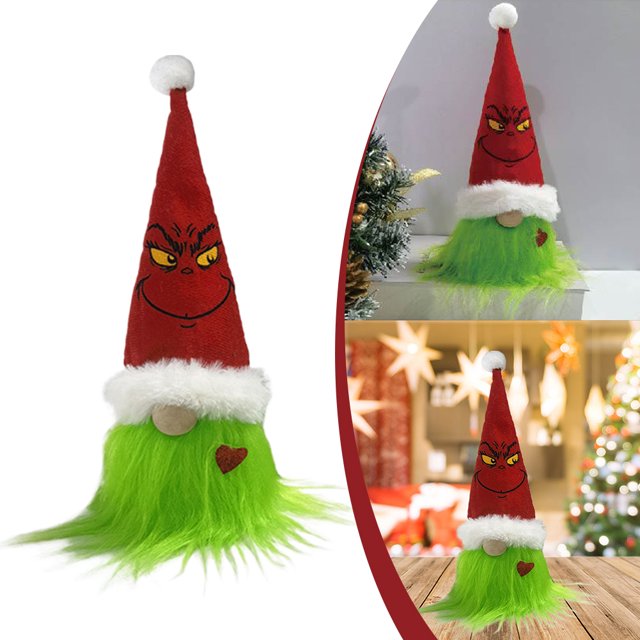Figuras Elfo Navideño Muñecas Pie Sin Rostro Hechas A Mano 28cm