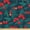 Dark Pink Forest Green, variant on Ambesonne Nautical Fabric by the Yard Upholstery, Water Drop Wave Pattern, 1 Yard, Dark Petrol Blue and Teal