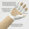 thumbnail image 3 of ZDM Gardening Gloves Men & Women Long Cowhide Leather Rose Pruning Gloves Breathable & Durable Heavy Duty (L), 3 of 6