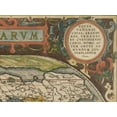 thumbnail image 2 of Vision Studio 32x25 Gold Ornate Wood Framed with Double Matting Museum Art Print Titled - Antique World Map Grid III, 2 of 4
