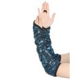 thumbnail image 5 of INSPIRE CHIC Women's Fingerless Gloves Scale Printed Elbow Long Arm Warmers Cosplay with Finger Loop One Size Blue, 5 of 6