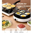 thumbnail image 4 of Egg Pan Egg Frying Pan with Lid, 4-Cups non-stick frying pan, Multifunctional omelet pan, 4 of 6
