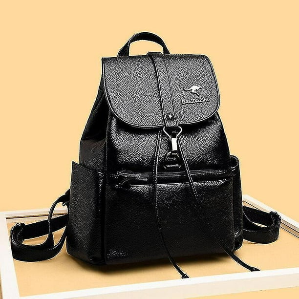 Cpdd Multi Pockets Large Pu Leather Backpack Purse Waterproof Travel Bags For Women