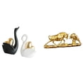 thumbnail image 1 of estatua de cisne,Estatuas y figuras de cisnes de cerámica modernas Esculturas,Estatua de escritorio,Figura decorativa de pelea de toros y osos,Colecciones de esculturas de toros,artesanía de, 1 of 8