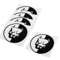 thumbnail image 1 of Ximing 5 Count 4.7x4.7 Inch Reflective Stickers Dog Head Warning Appliques Black, 1 of 10