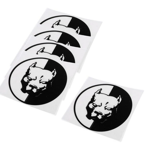 Calcomanías de advertencia Macarena 5 unidades 12 cm x 12 cm Negro