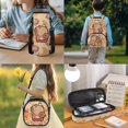 thumbnail image 3 of Yspwyqan School Backpack Set for Boys, Basketball Capybara Backpack with Lunch Box Pencil Case Water Bottle Bag, Trendy Bag Fits 13 Inch Laptop for Middle High School, 3 of 7