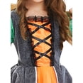 thumbnail image 4 of Lucakuins Disfraz de Halloween para niñas, Manga Corta, Tul, Patchwork, Vestido de Cosplay, Sombrero, Palo mágico, Bolsa de Regalo, Disfraz de Bruja, 6-11 años Lucakuins  moda, 4 of 5