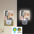 thumbnail image 2 of Yayeee LED Plug in Night Light for The Home with Auto Dusk to Dawn Light Sensors, 2 Pack, Abstract Shapes, 2 of 6