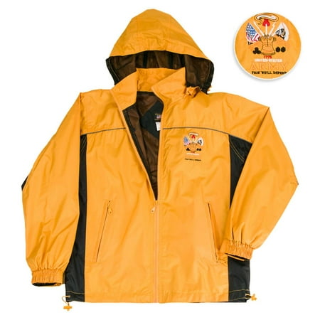 Us Army Fringed - US Army Antique Hooded Light Weight Wind Breaker Jacket