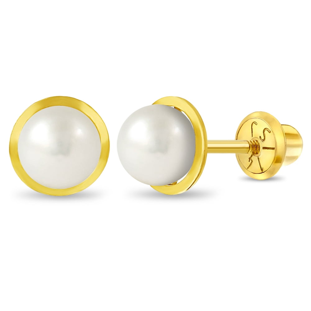Boucles D'oreilles Dormeuses Perles De Culture Multicolor Plaqué Or Jaune 14k - Neuf Avec étiquettes