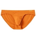 thumbnail image 2 of TANBOM Men's Bulge Enhancing Briefs Mesh Banboo Fiber Underwear Orange XL 1-Pack, 2 of 6