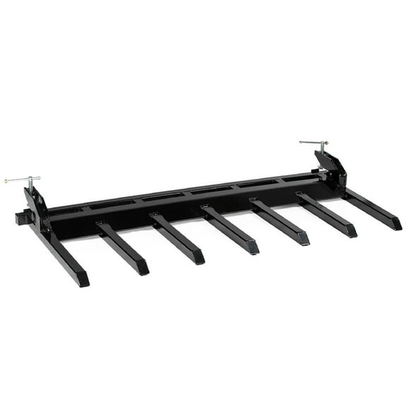 Titan Attachments Clamp-On Debris Forks V2 Fits 72" Loader Buckets, 21" x 2" Fork Length, Rated 5,320 LB Capacity, Ideal for Landscaping and Construction Companies To Clear Fallen Trees, Lumber