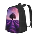 thumbnail image 1 of Easygdp Lavender Field Sunset Mochila de Gran Capacidad Minimalista Ideal para Escuela, Viajes y Uso Diario, 1 of 6