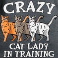 thumbnail image 3 of CafePress - Crazy Cat Lady Women's Classic T Shirt - Women's Traditional Fit Dark T-Shirt, 3 of 4