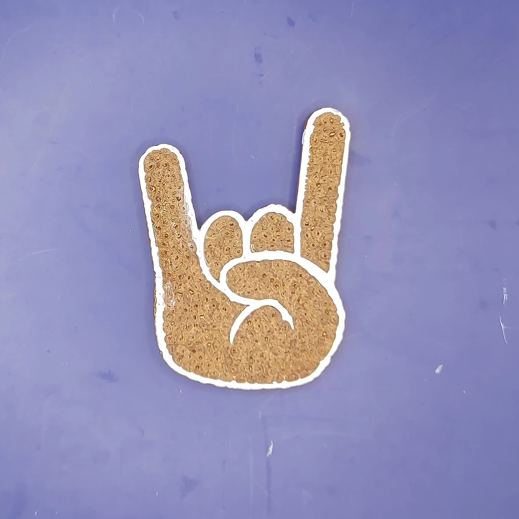 Detailed Rock On or Hook'em Hand silicone freshie mold