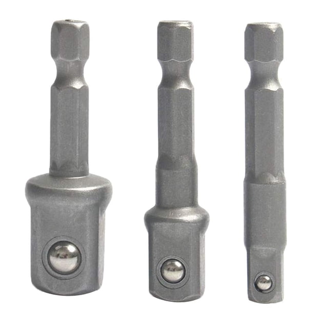 Adaptador de Tornillo de Extensión de Soporte de Broca de 3 Piezas 1/2 "3/8" 1/4 " Sunnimix Adaptador de broca