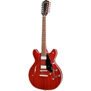 Guild Guitars Starfire I-12 Double Cutaway 12-String Semi-Hollow Body Electric Guitar, Cherry Red - Modern Thin U Neck Profile for Fast, Smooth Playing, HB-2 Humbuckers with Push/Pull Coil Split